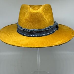 “Denim & Mustard” by The Chapeauholic